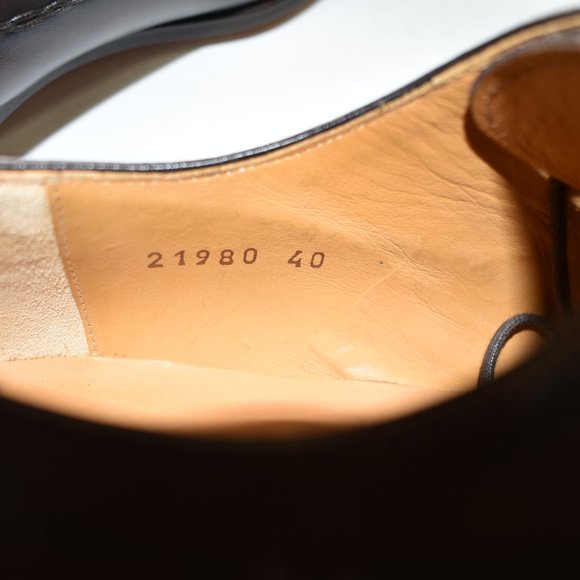 Magnanni Trey Square Toe Wingtip Oxford Brown Leather Size 40 21890 - Picture 8 of 10